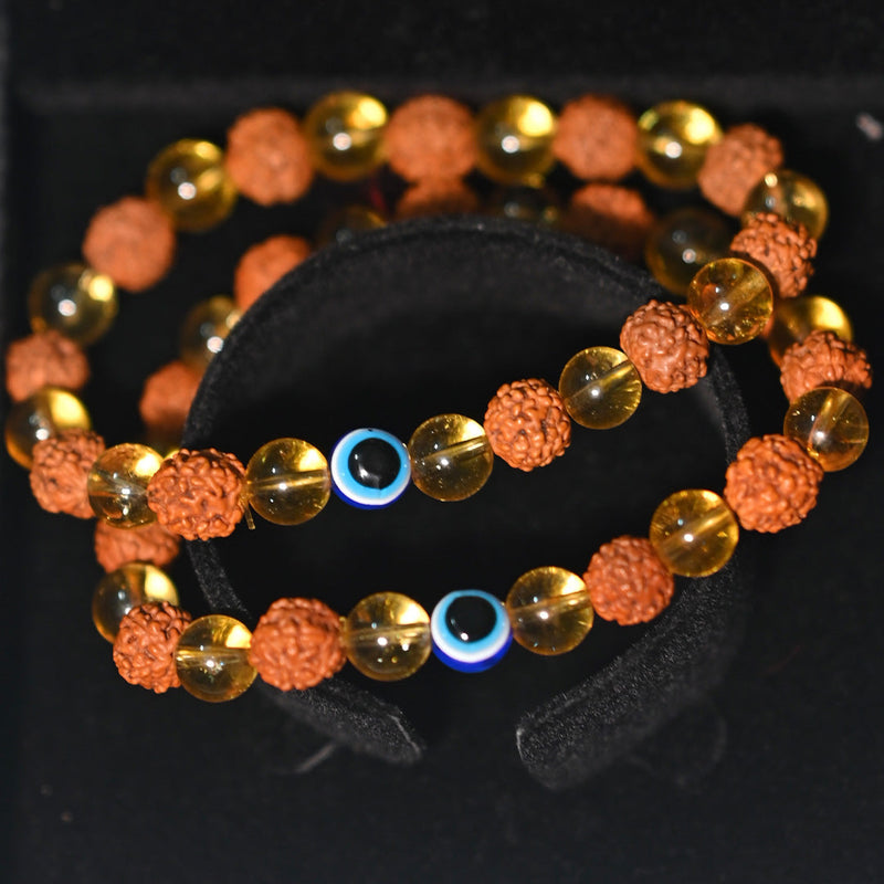 Citrine Stone Stone Bracelet Natural Mineral Crystal - Shop Hanhan Jewelry  Bracelets - Pinkoi